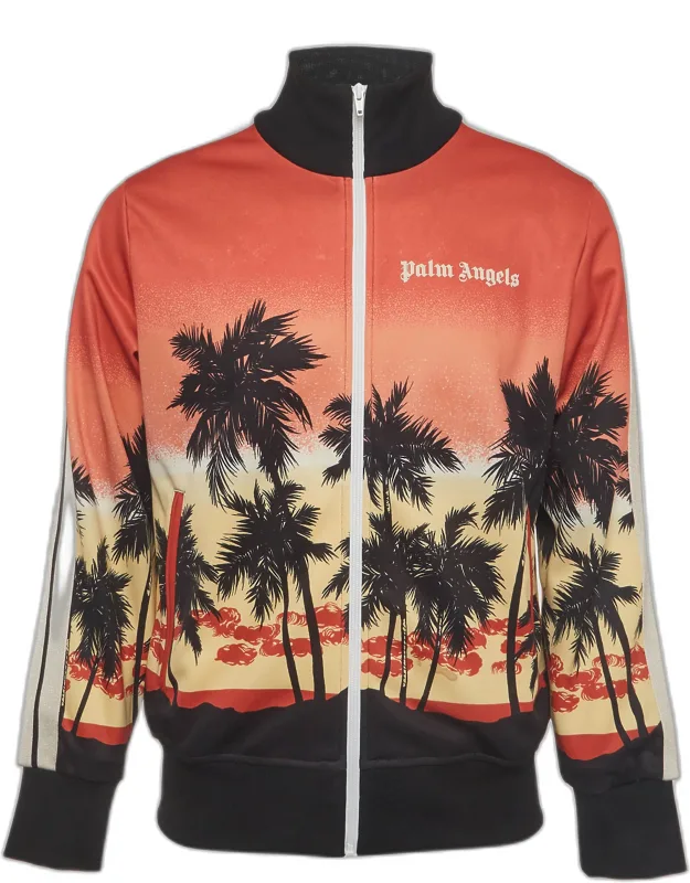 Multicolor Printed Zip Front Bomber Jacket