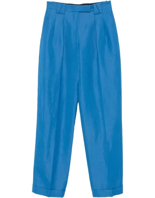 Pleated Straight-leg Trousers