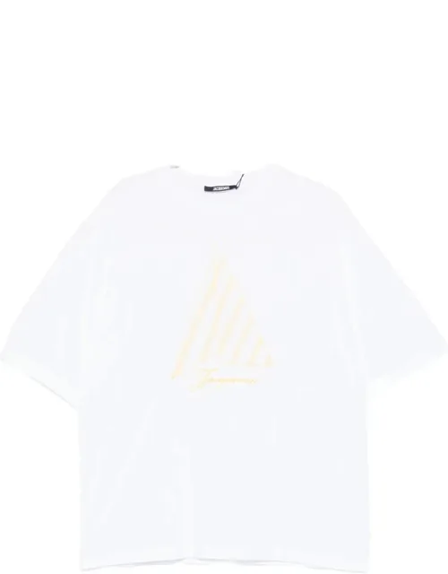 Embroidered-logo T-shirt