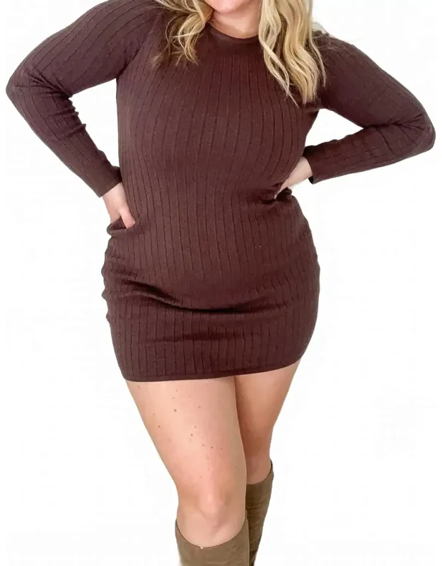 Pointelle Sweater Dress