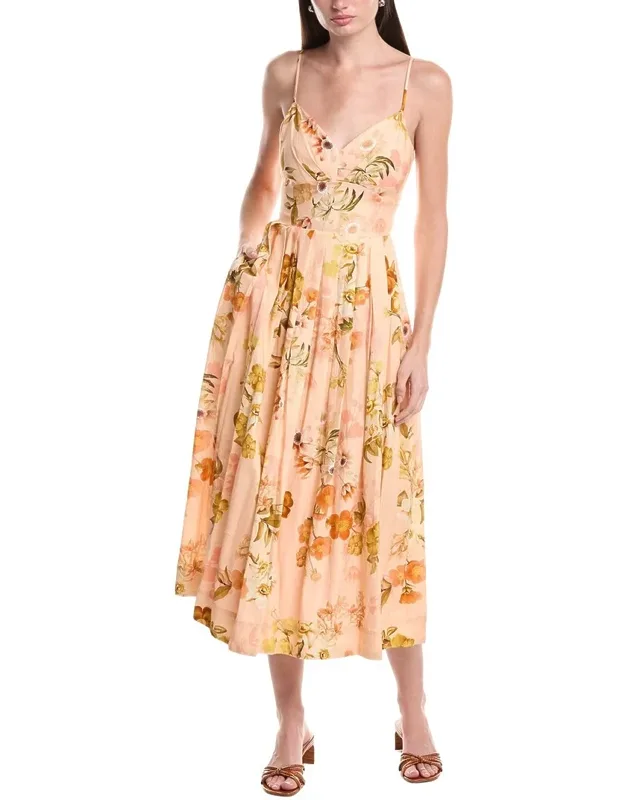 Light Linen-blend Maxi Dress