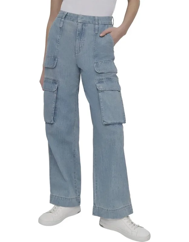 High Rise Rooftop Relaxed Straight Jeans