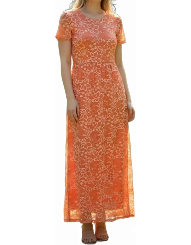 Sunset Lace Maxi Dress