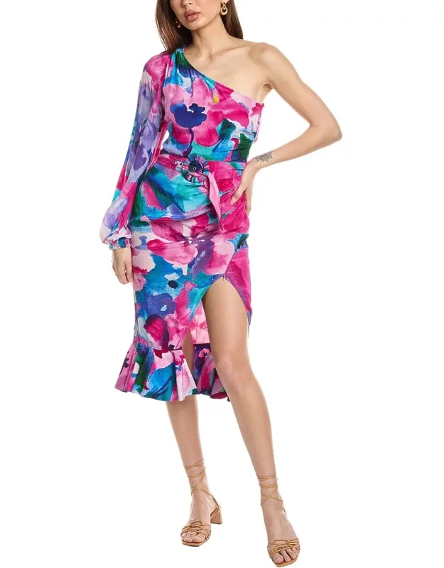 One-shoulder Midi Dress