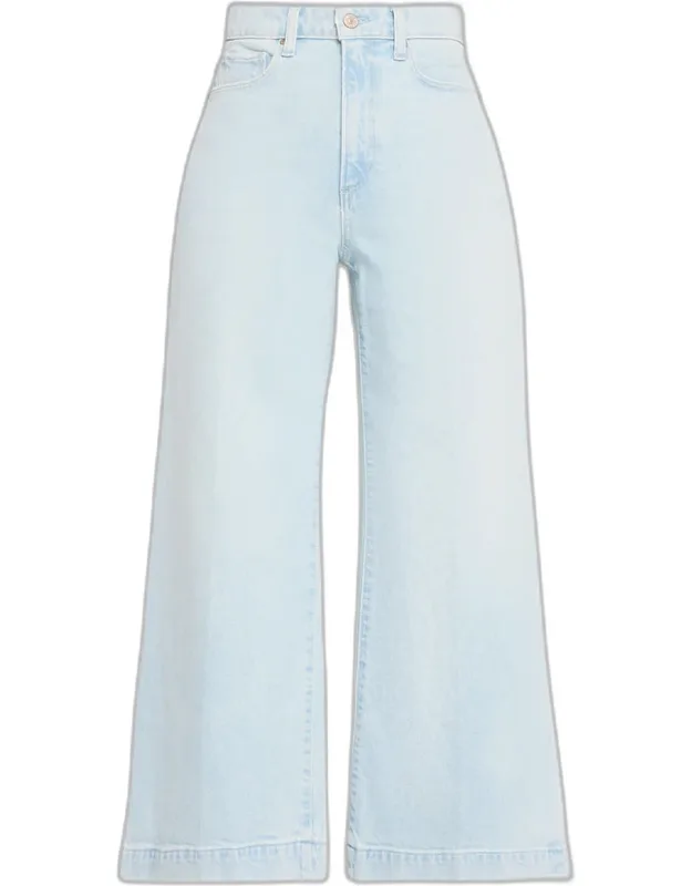 High-rise Wide-leg Ankle Jeans