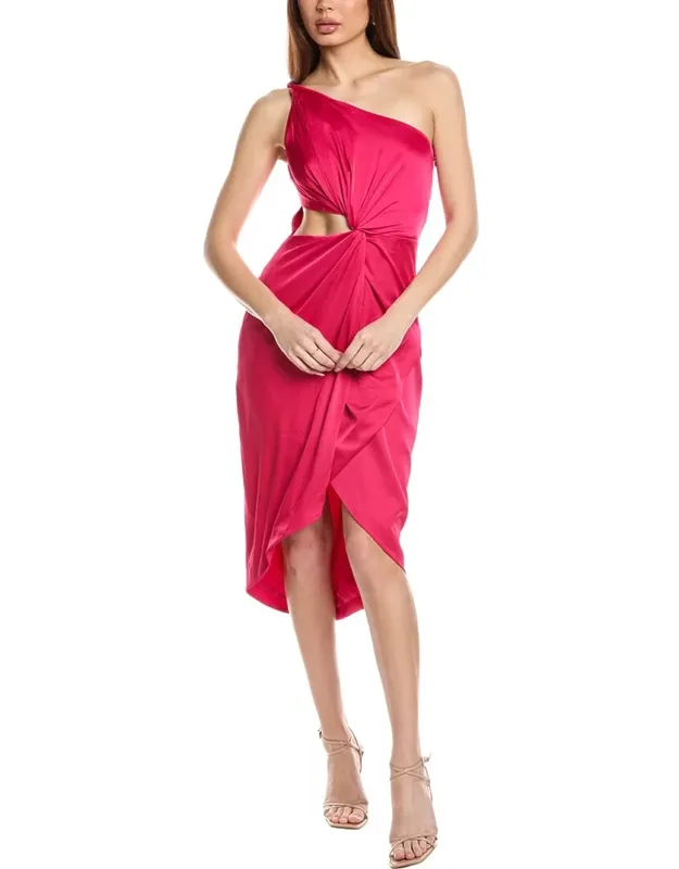 One-shoulder Midi Dress