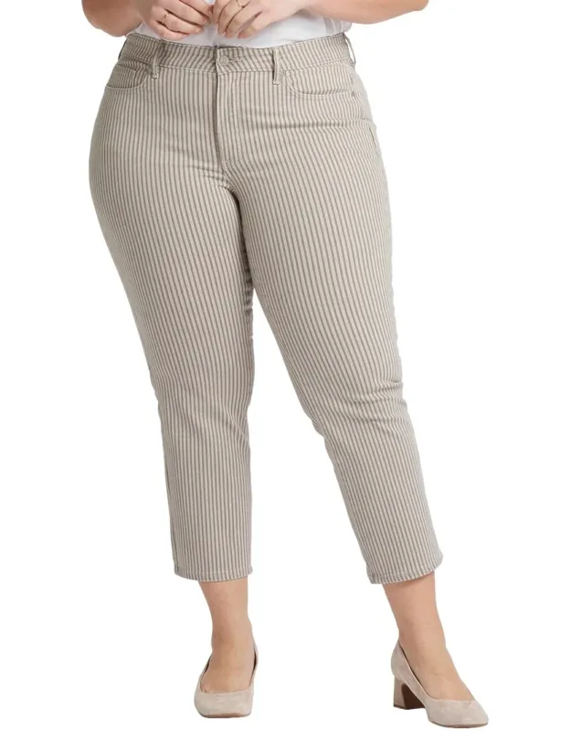 Marilyn Stripe Straight Leg Jeans