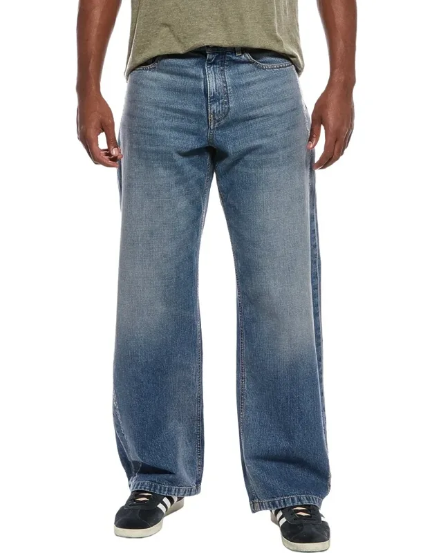 Distressed Straight Jeans