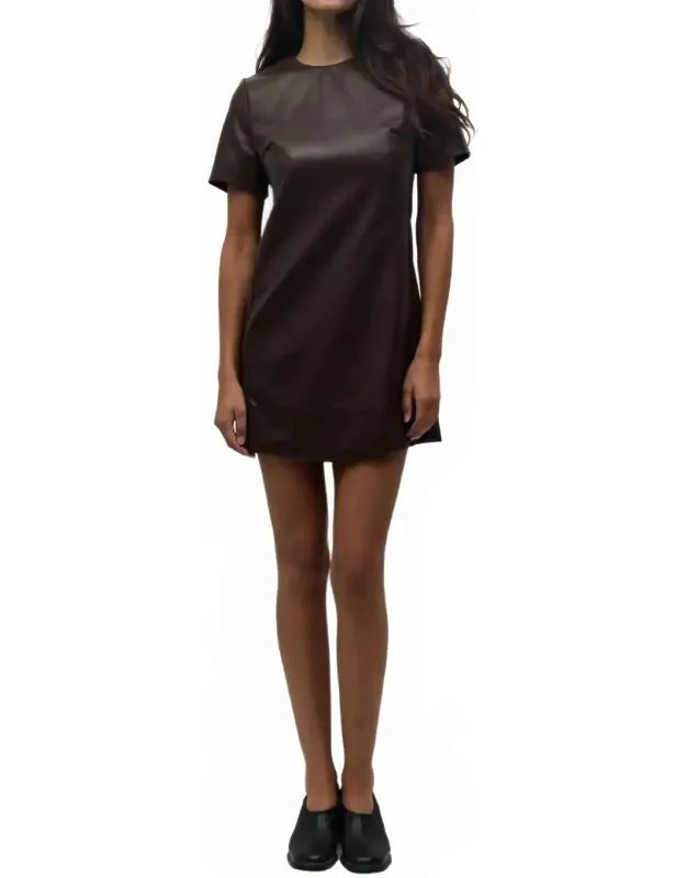 Leather Mini Dress
