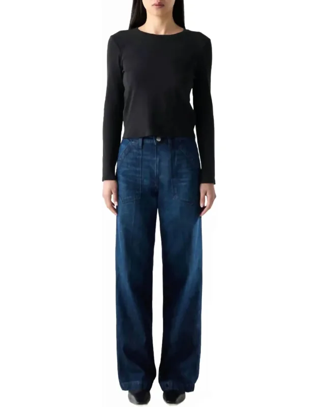 High-rise Wide-leg Trousers
