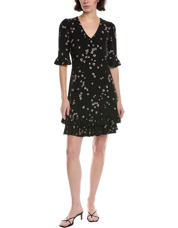 Ruffle Hem Mini Dress