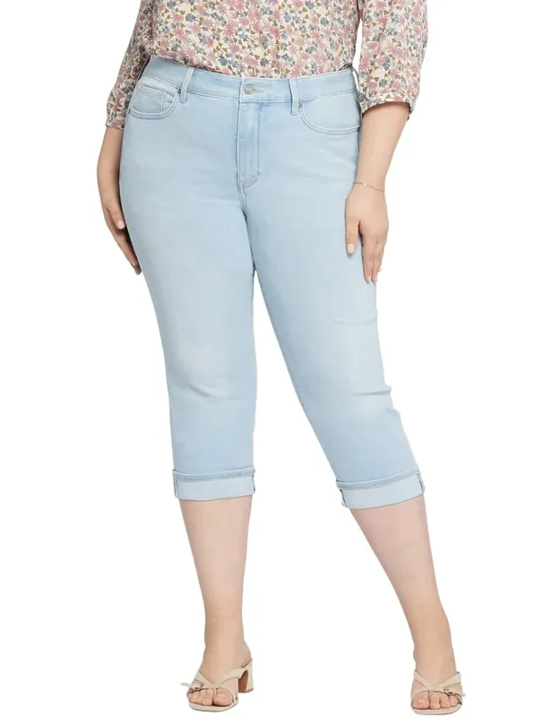 Nydj Plus Marilyn Crop Jean With Lifttuck Technology And Classic Five-pocket Style