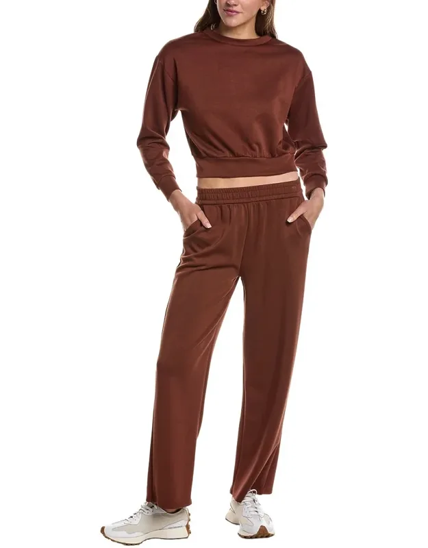 28in 2pc Straight Pants & Sweatshirt Set