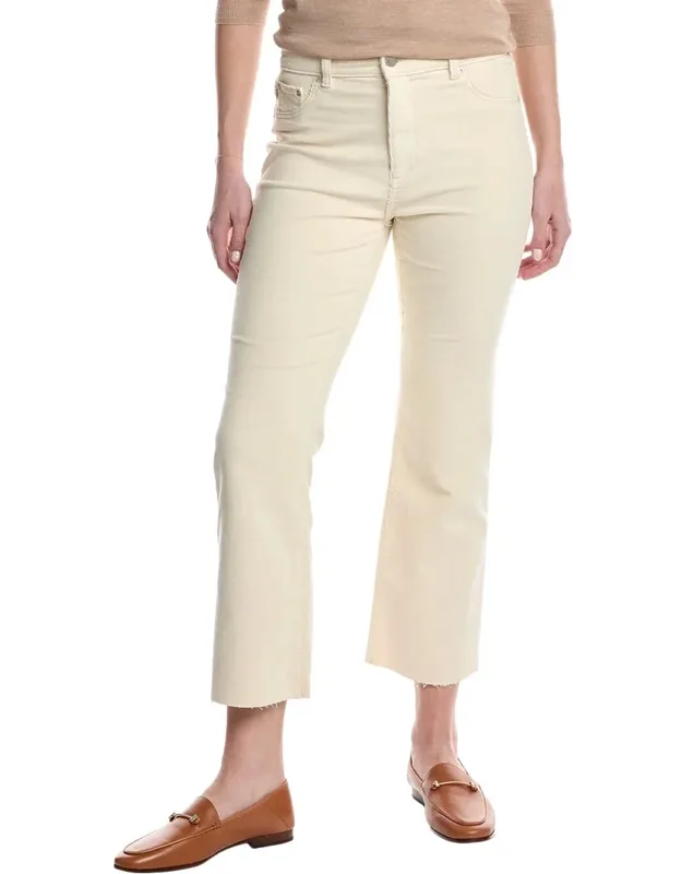 Cropped Corduroy Bootcut Pants