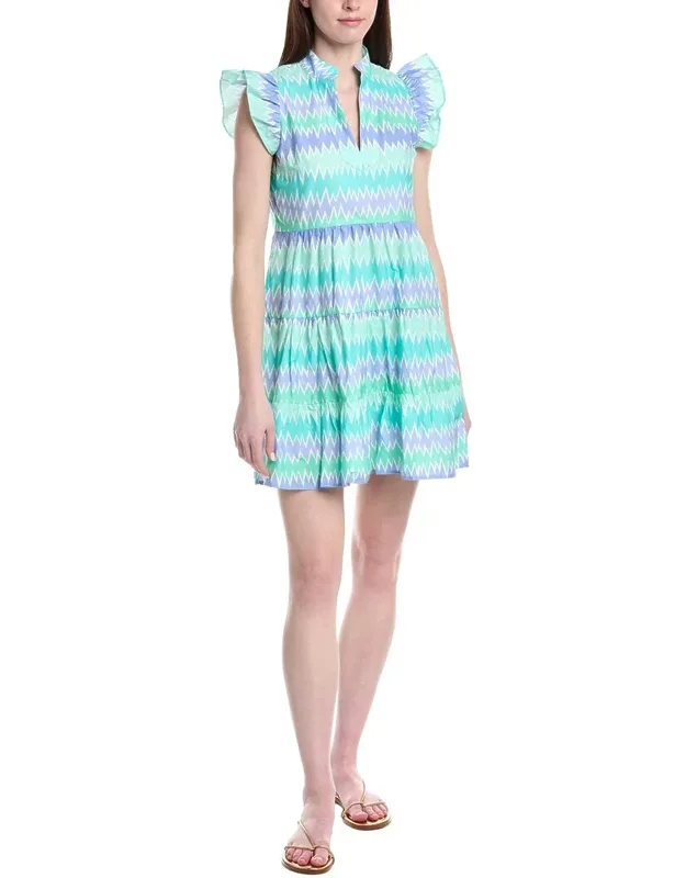 Sleeveless Flutter Sleeve Dress