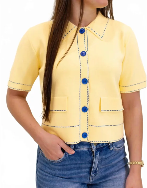 Stitch Button Up Sweater