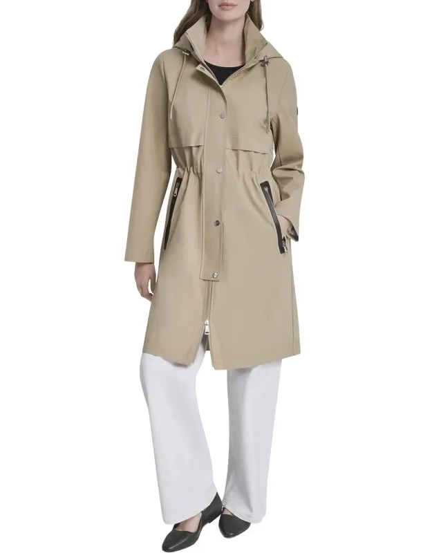 Cinch Waist Rain Jacket