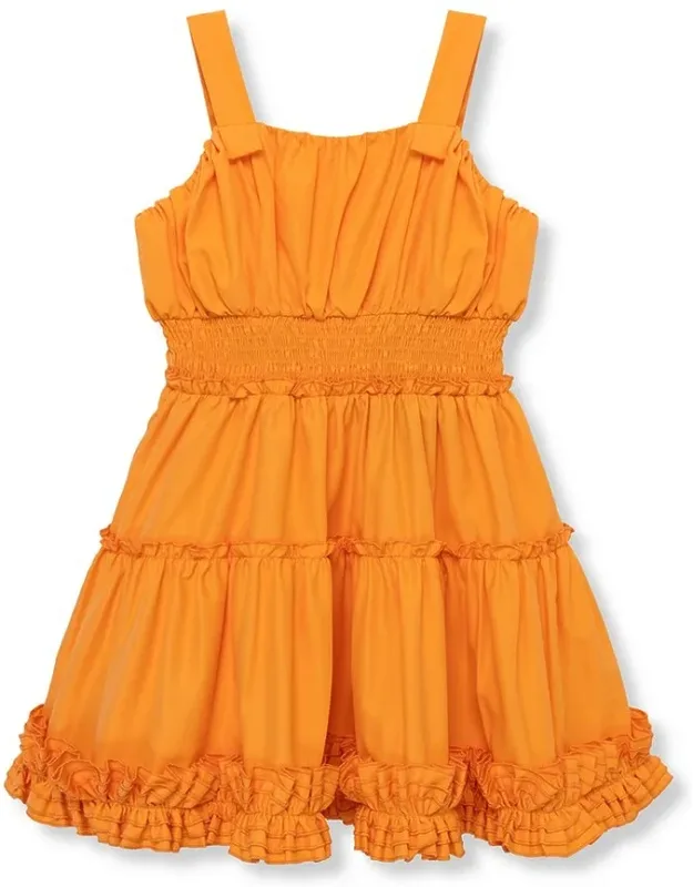 Ruched Woven Dress