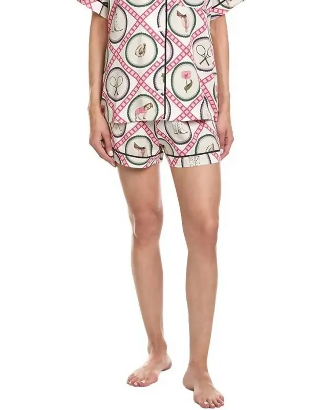 Saddles & Swings Country Club Pajama Short Set