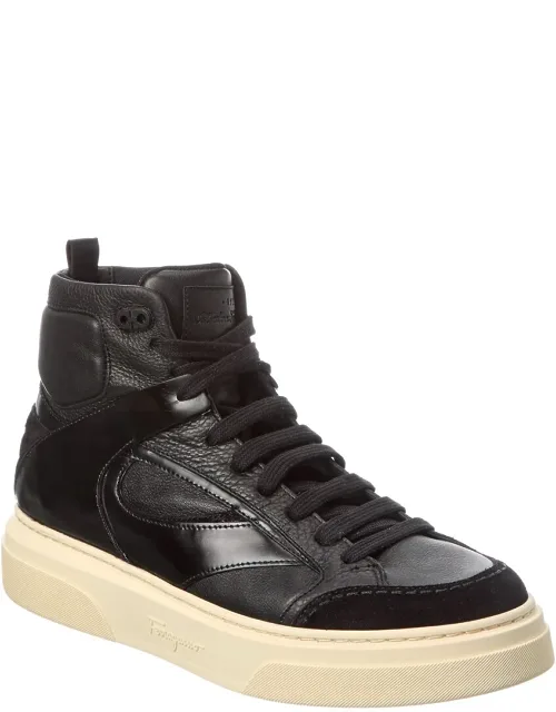 Leather High-top Sneakers
