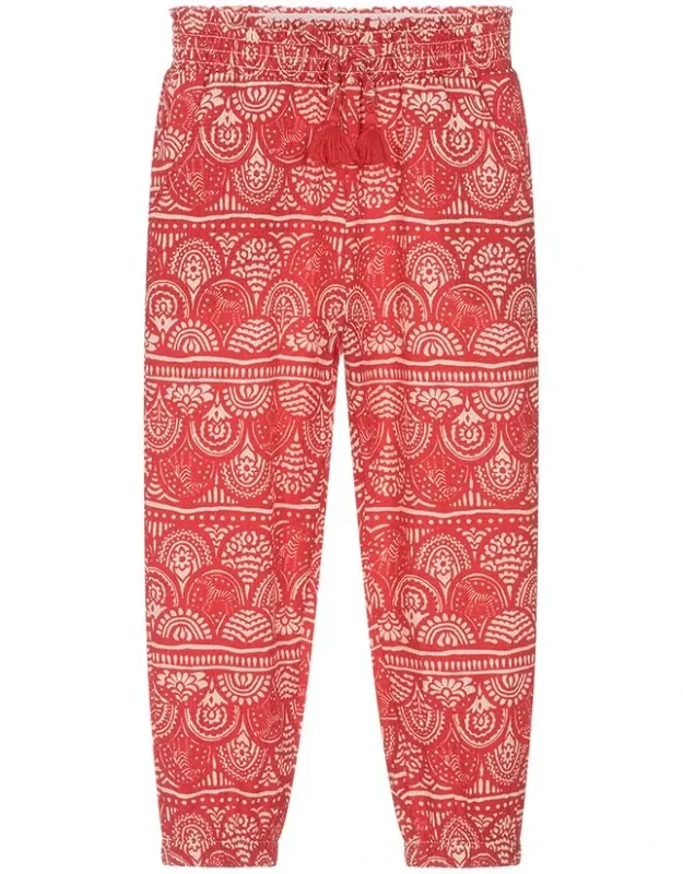 Guipure Print Pants