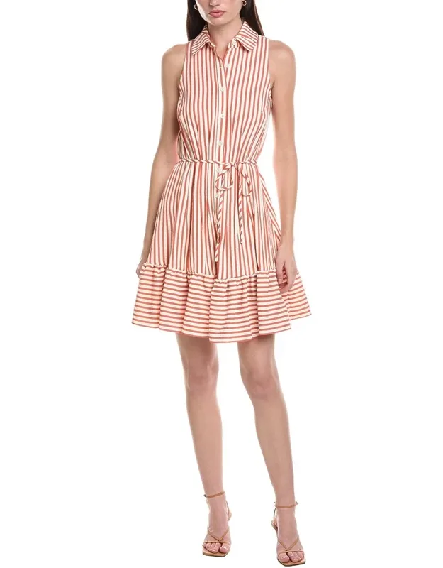 Seersucker Yarn Dye Stripe Shirtdress