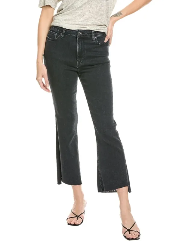 Le Crop Radio Cascade Hem Mini Boot Jeans