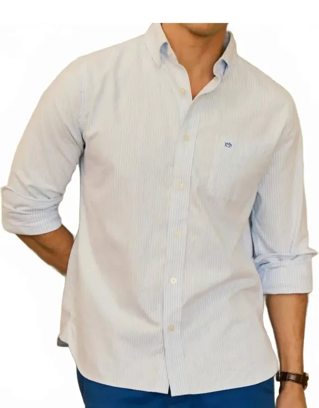Harborview Charleston Oxford Stripe Sport Shirt