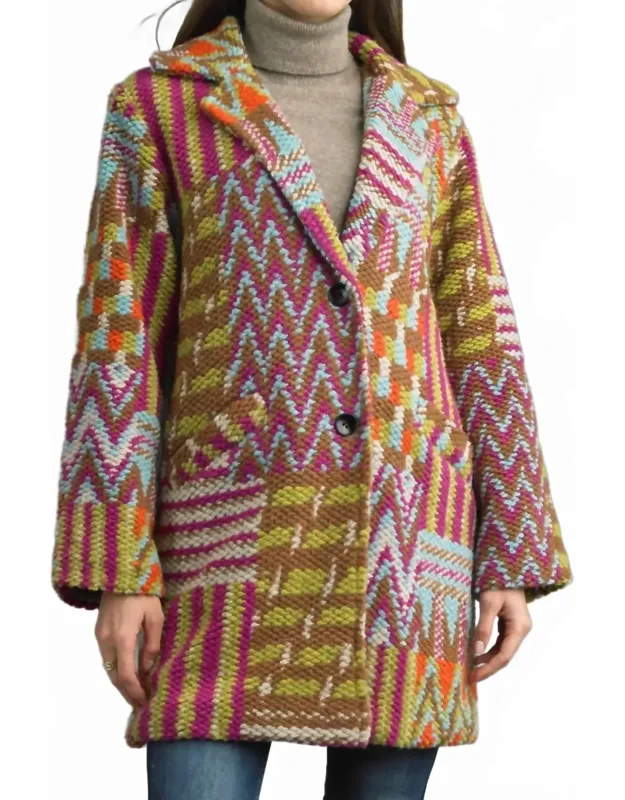 Tweed Long Boucle Coat