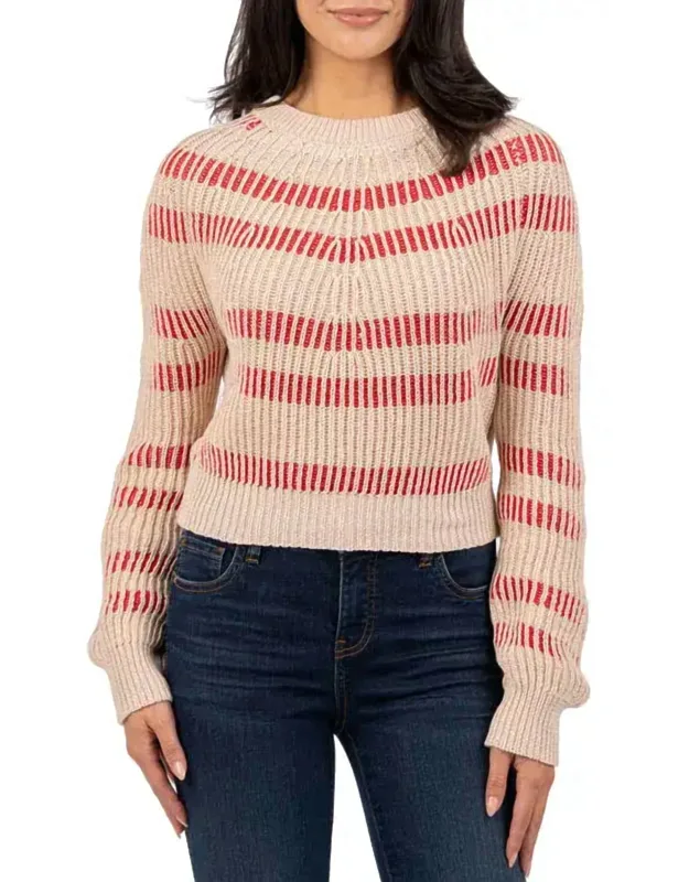 Reagen Stripe Crewneck Sweater