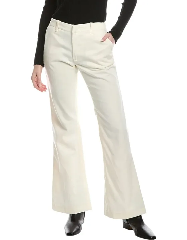 Mid-rise Flared Trousers