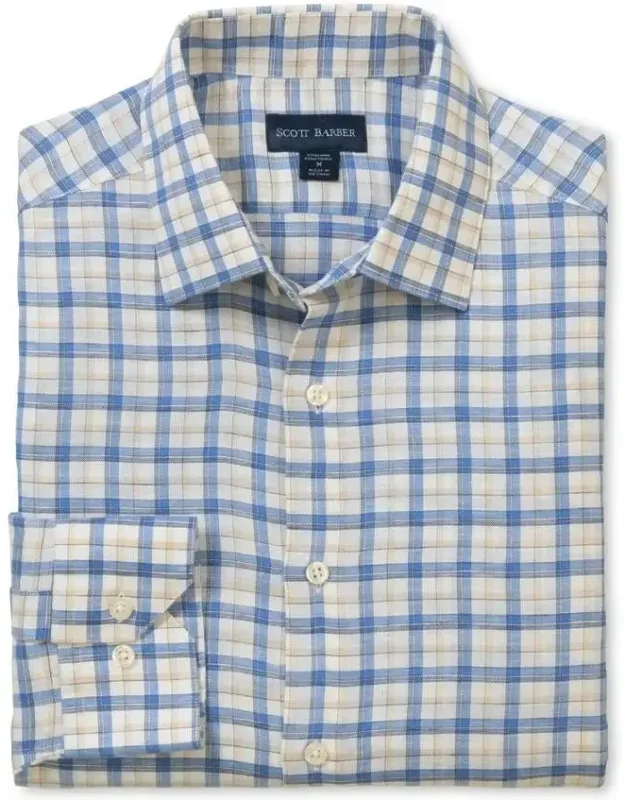 Coastal Linen Plaid Shirt