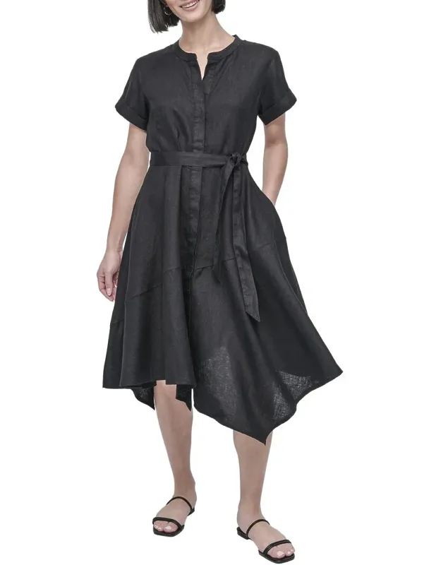 Linen Wrap Dress
