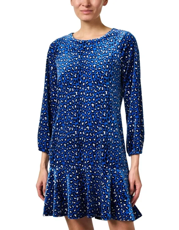 Sadie Print Velvet Dress