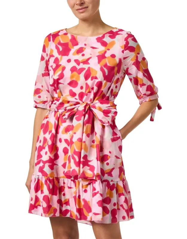 Tiered Cotton Mini Dress