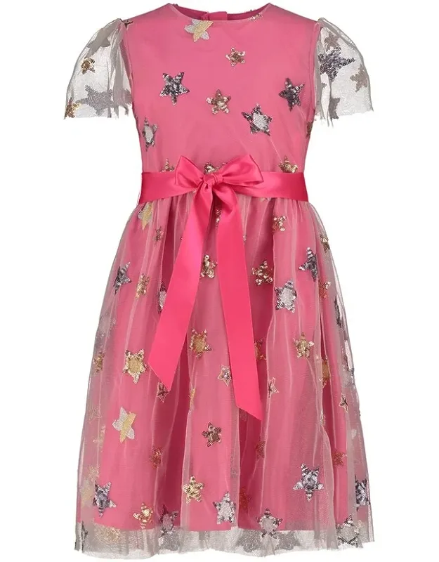 Aster Sequin Star Tulle Dress