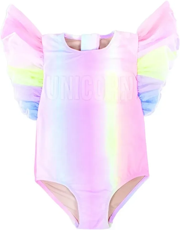 Tulle Sleeve Swimsuit