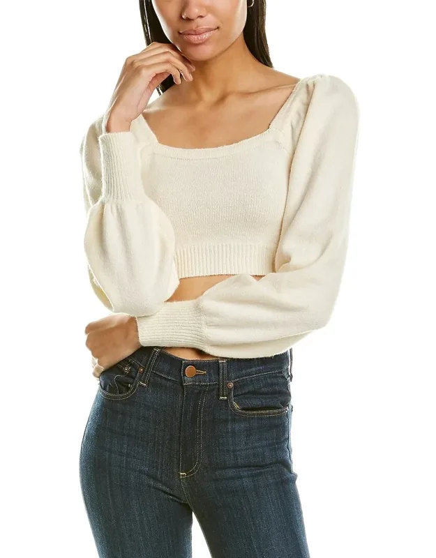 Cropped Knit Sweater