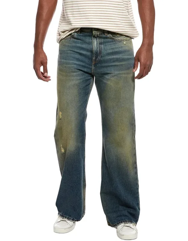 Distressed Straight Jeans