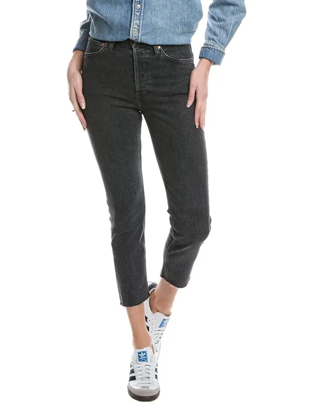 90s High-rise Ankle Crop Jeans