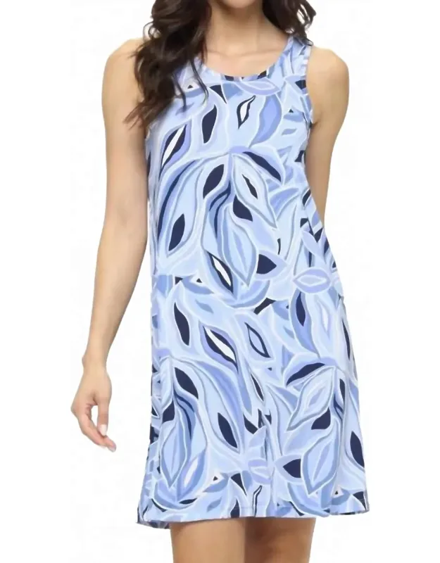 Printed A Line Dress