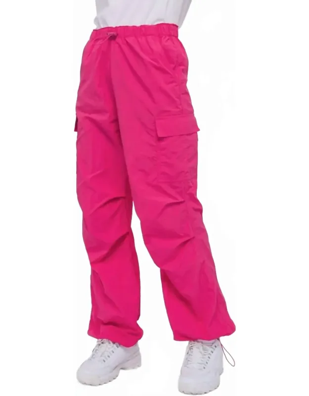 Loose Fit Parachute Cargo Pants