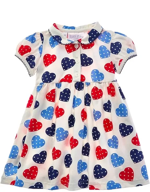 Scatter Heart Jersey Dress