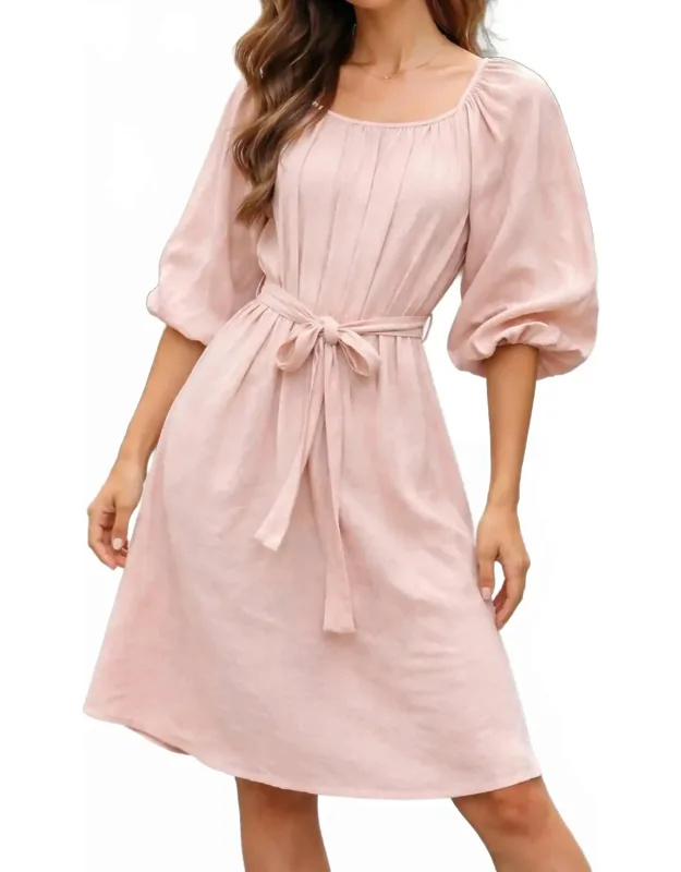 Blouson Sleeve Dress