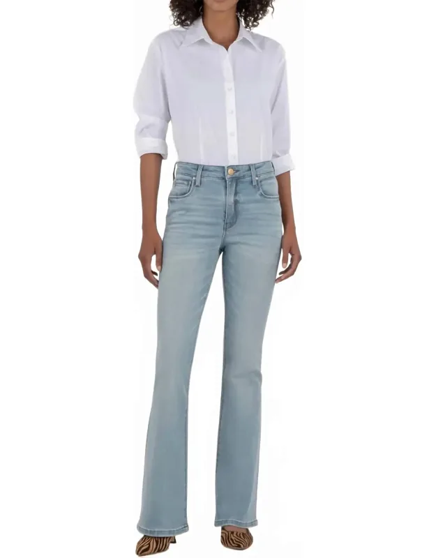 High Rise Flare Leg Jeans