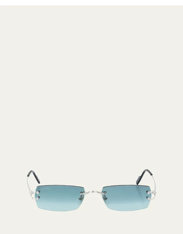 Metal Rectangle Sunglasses