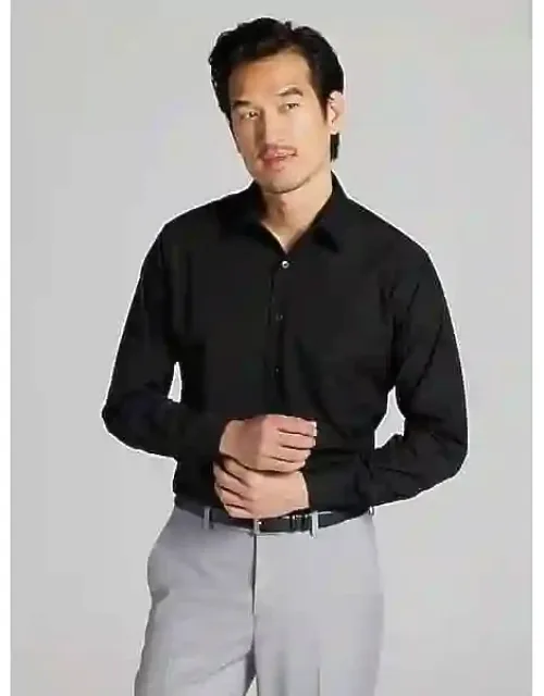 Athletic Fit Solid Poplin Dress Shirt