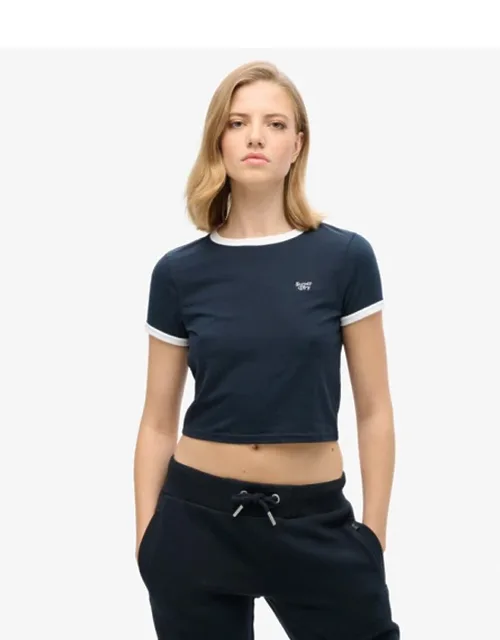 Organic Cotton Ringer Crop T-shirt