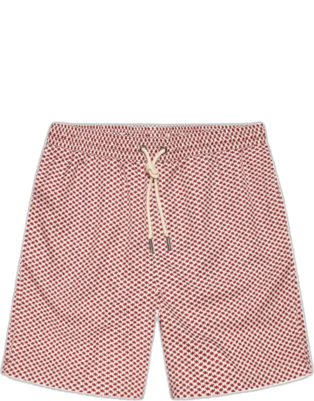 Printed Long Swim Shorts