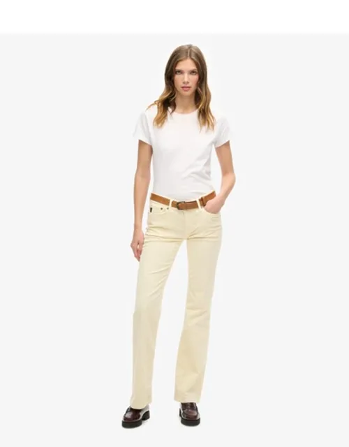 Low Rise Cord Flare Jeans